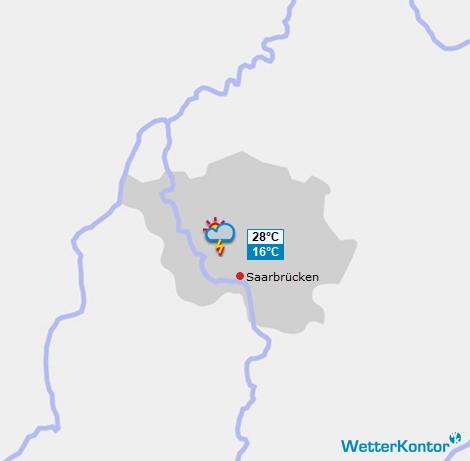 Vorhersage für Saarland Tag 0 Vorhersage für Saarland Tag 0