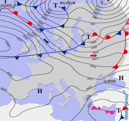 Wetterlage am 04.12.2013 Wetterlage am 04.12.2013