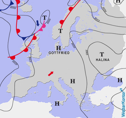 Aktuelle Wetterlage am 20.07.2018