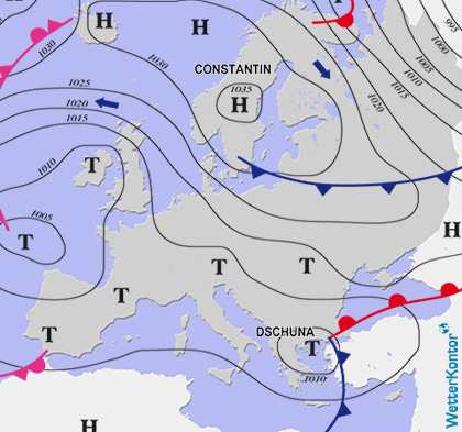 Aktuelle Wetterlage am 21.11.2018