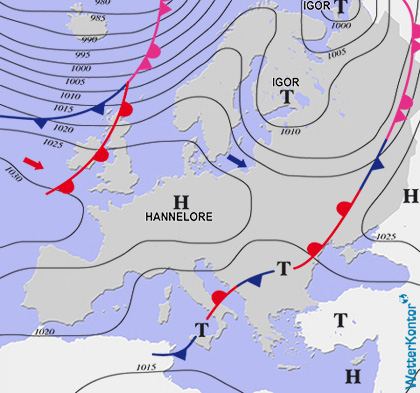 Aktuelle Wetterlage am 19.03.2019