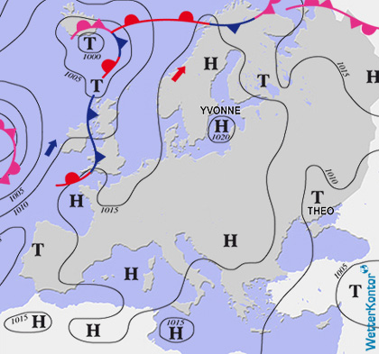 Aktuelle Wetterlage am 24.07.2019