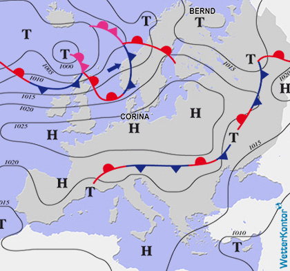 Aktuelle Wetterlage am 22.08.2019