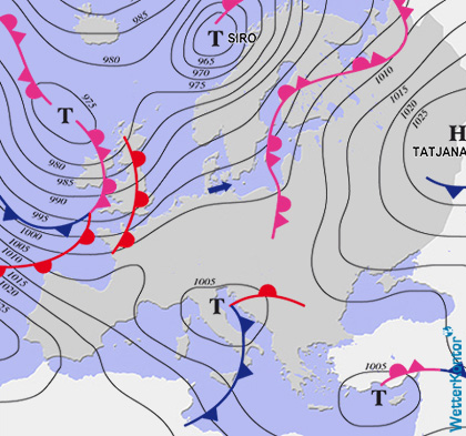 Aktuelle Wetterlage am 12.12.2019