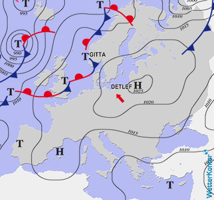 Aktuelle Wetterlage am 06.08.2020