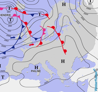 Aktuelle Wetterlage am 19.10.2021