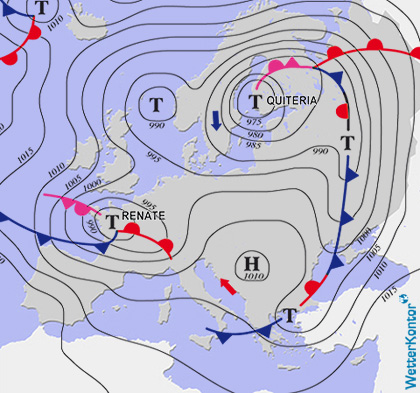 Aktuelle Wetterlage am 21.11.2024