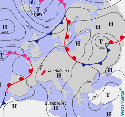 Aktuelle Wetterlage am 01.05.2025