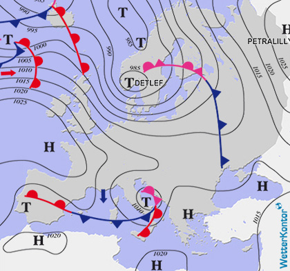 Aktuelle Wetterlage am 05.10.2025
