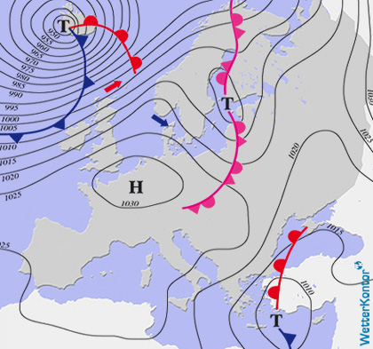 Aktuelle Wetterlage am 14.10.2026